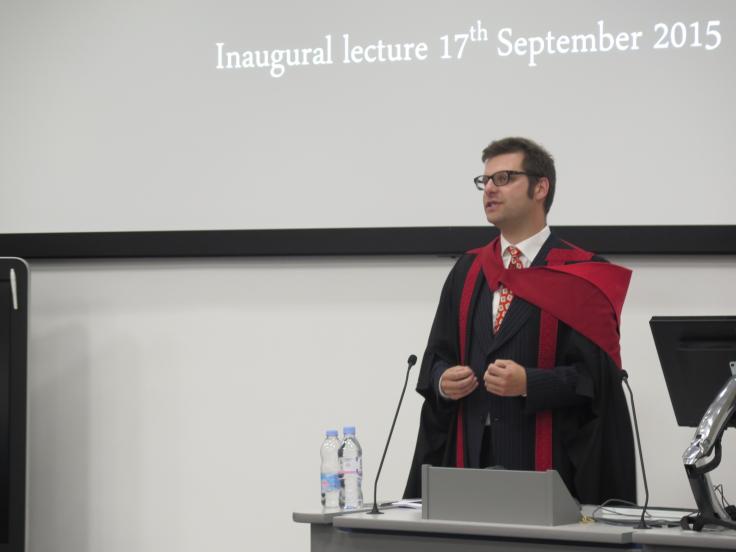 Tristram Hooley will give his "inaugural lecture" on 17 September 2015