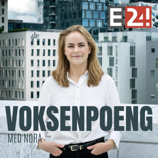 Illustrasjonsbilde/logo til podkasten "Voksenpoeng med Nora"