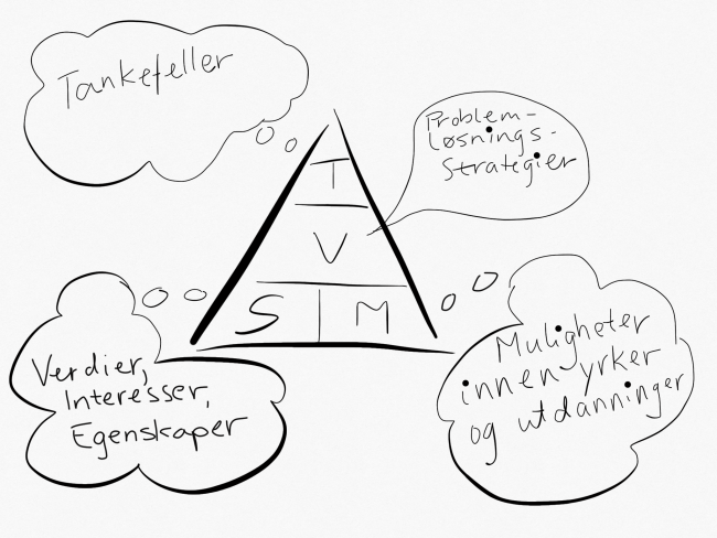 Modell, pyramide CIP-rammeverket